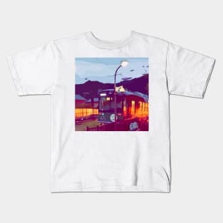 Train in Japan 2 Kids T-Shirt